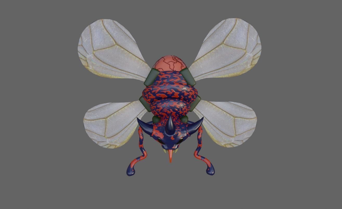 Alien Egg Maker Wasp 3D model_12