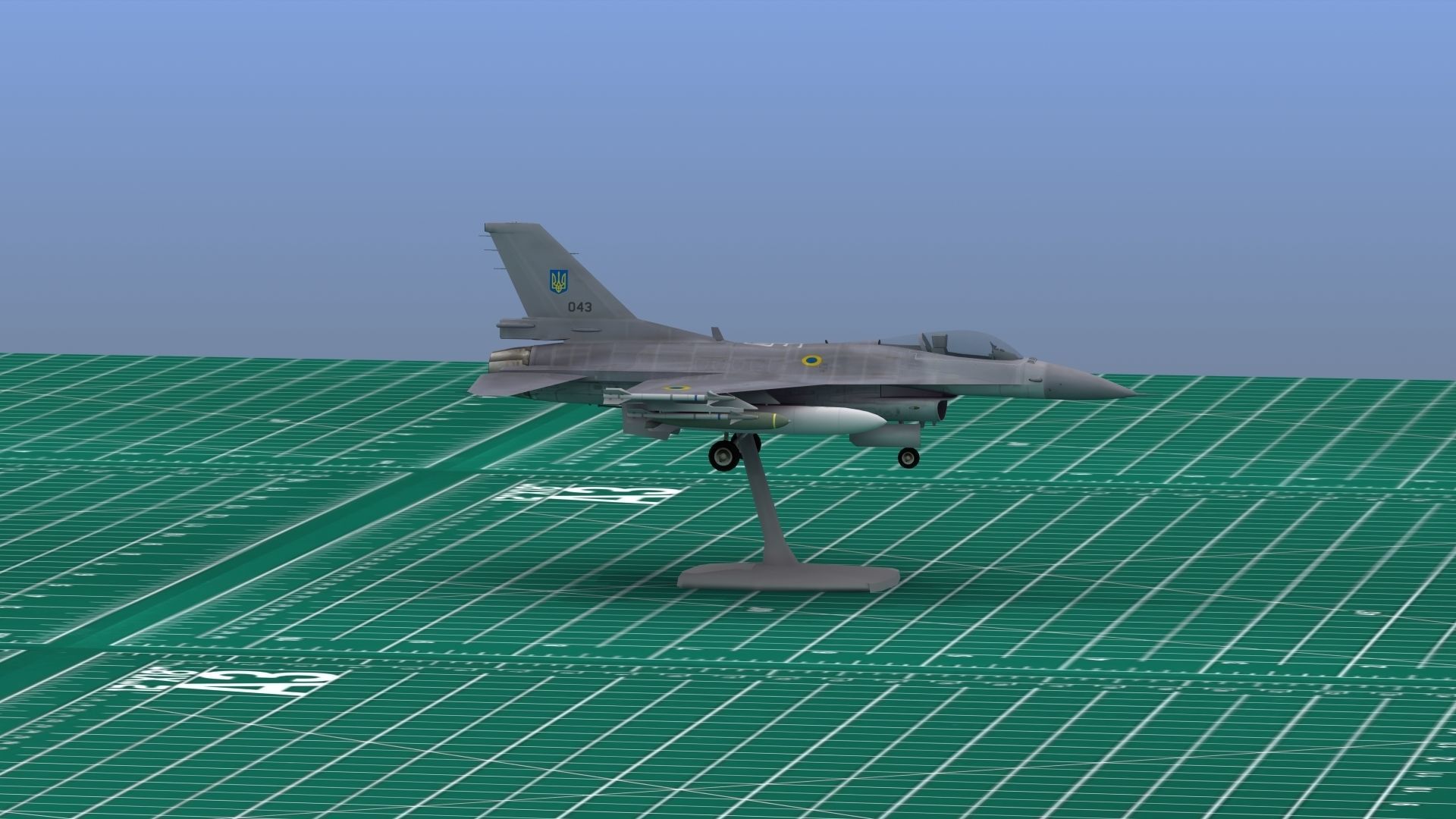 F16C Fighter Print 3D print model_24