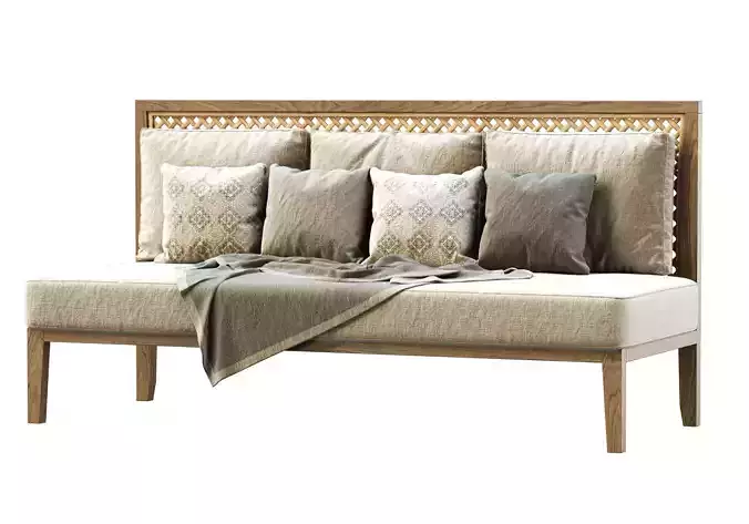 Karen wooden garden four-seater sofa GD4 