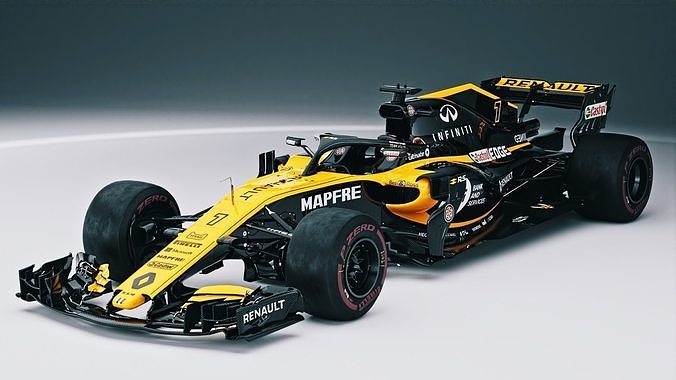 renault-lotus rs18 2018 Low-poly 3D model