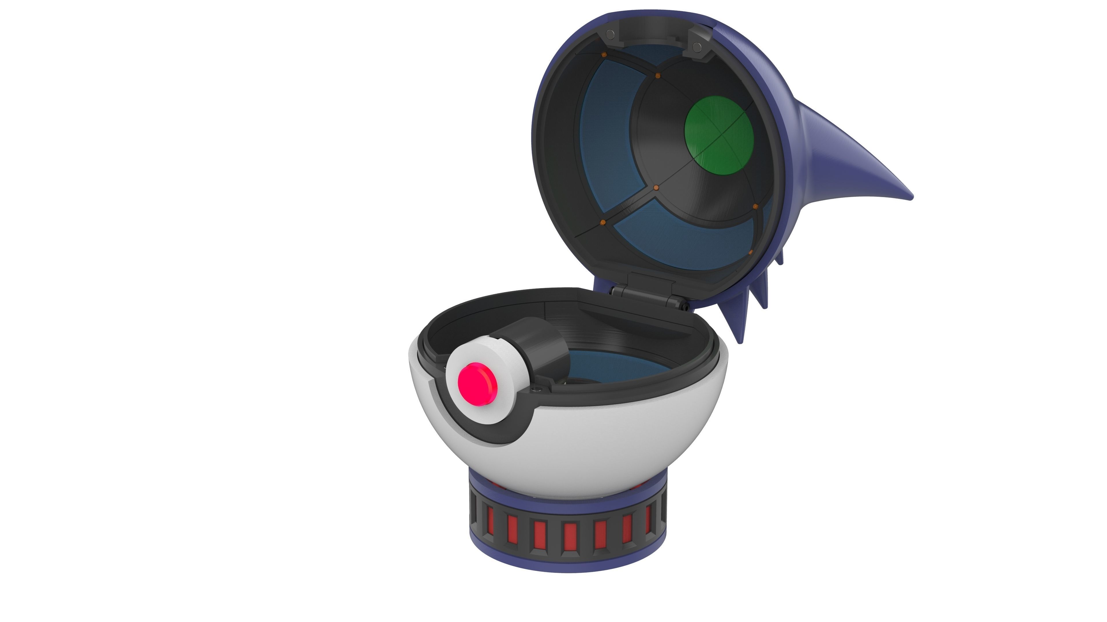 Gengar PokeBall - Printable model - STL CAD Bundle - Commercial 3D print model_11