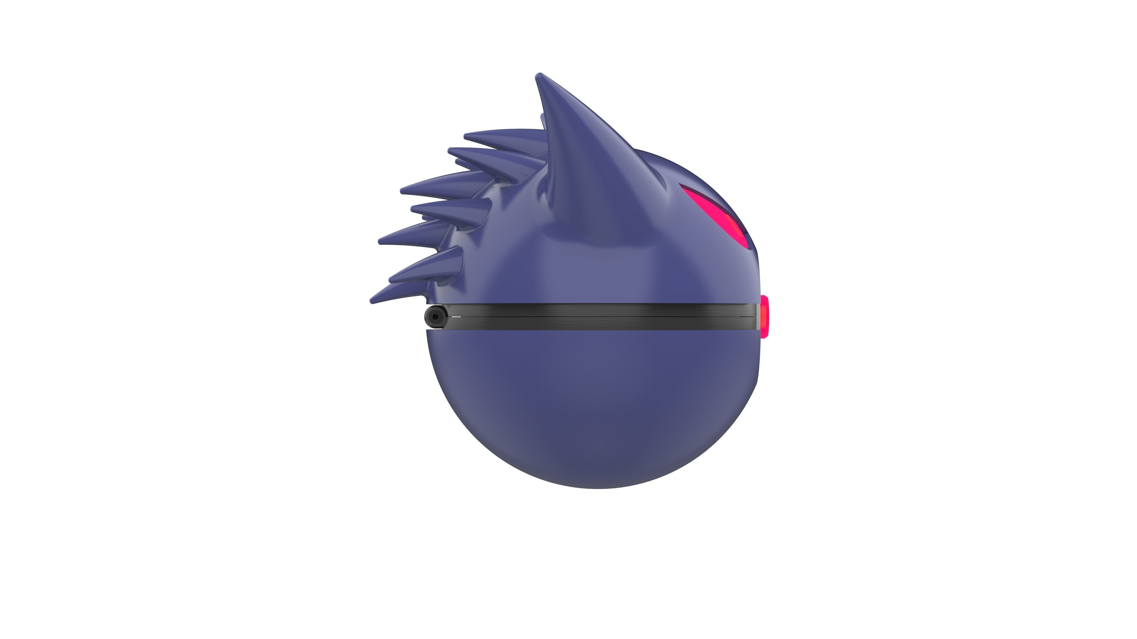 Gengar PokeBall - Printable model - STL CAD Bundle - Commercial 3D print model_7