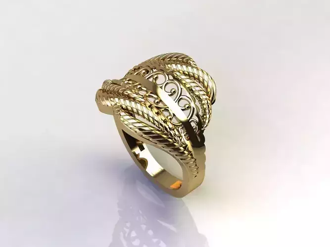 Fancy Womens Rings Plain Rings Ready STL 3DM Models Rings