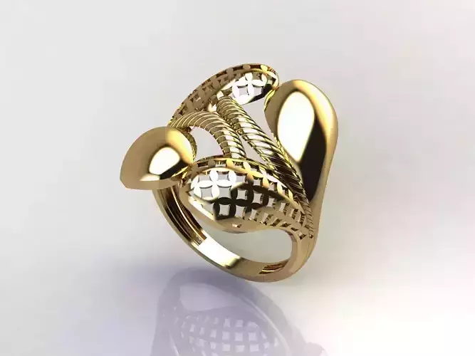 Fancy Womens Rings Plain Rings Ready STL 3DM Models Rings