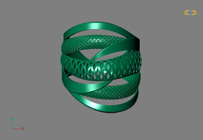 Fancy Womens Rings Plain Rings Ready STL 3DM Models Rings 3D print model_3