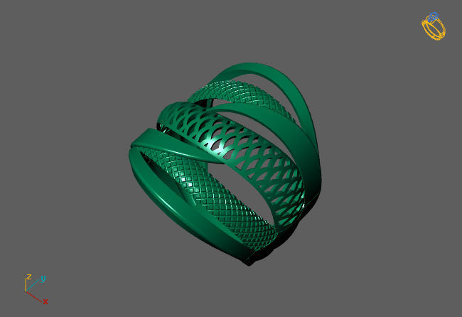 Fancy Womens Rings Plain Rings Ready STL 3DM Models Rings 3D print model_2