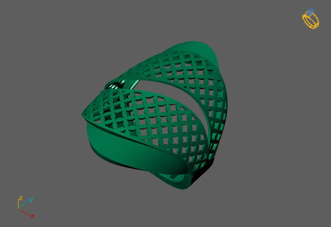 Fancy Womens Rings Plain Rings Ready STL 3DM Models Rings 3D print model_2