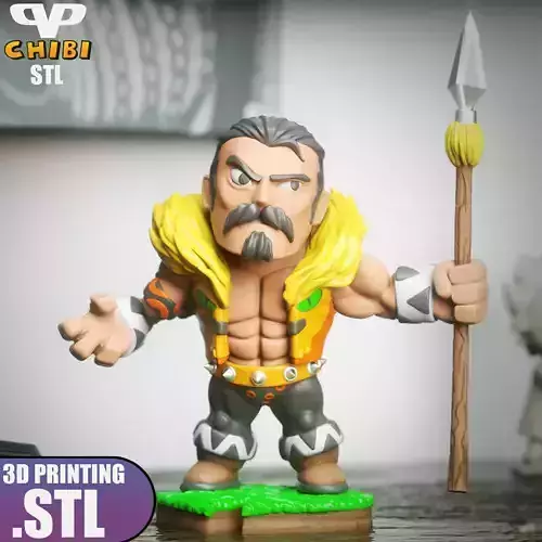 Kraven the Hunter Chibi STL for 3D Printing ChibiSTL 3DXM