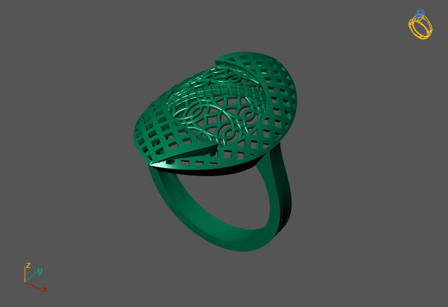 Fancy Womens Rings Plain Rings Ready STL 3DM Models Rings 3D print model_2