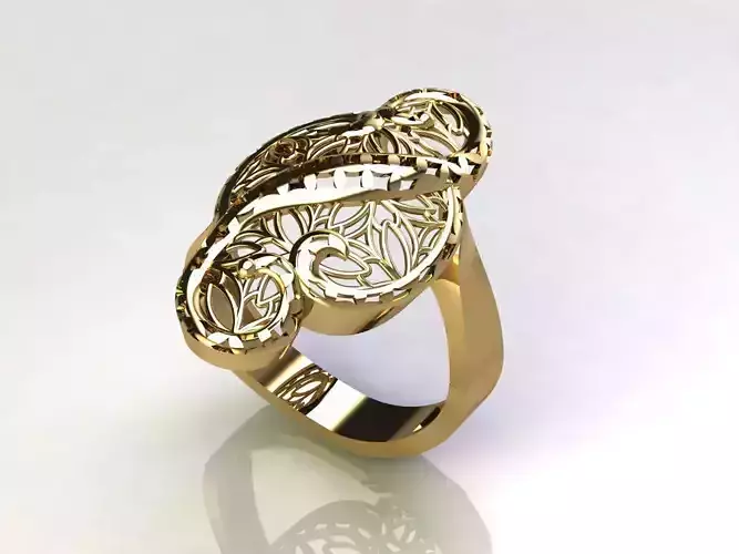 Fancy Womens Rings Plain Rings Ready STL 3DM Models Rings 3D print model