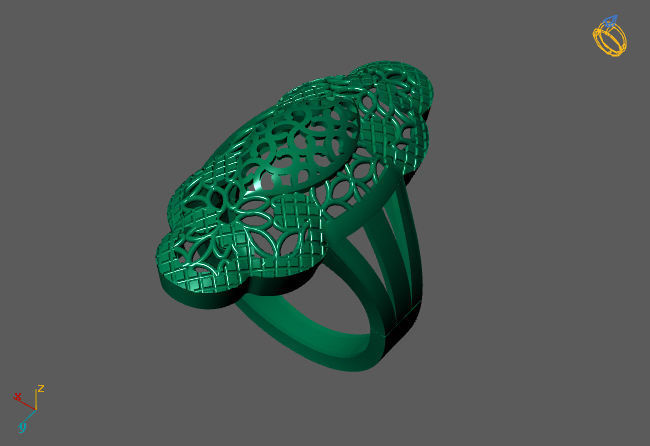 Fancy Womens Rings Plain Rings Ready STL 3DM Models Rings 3D print model_2