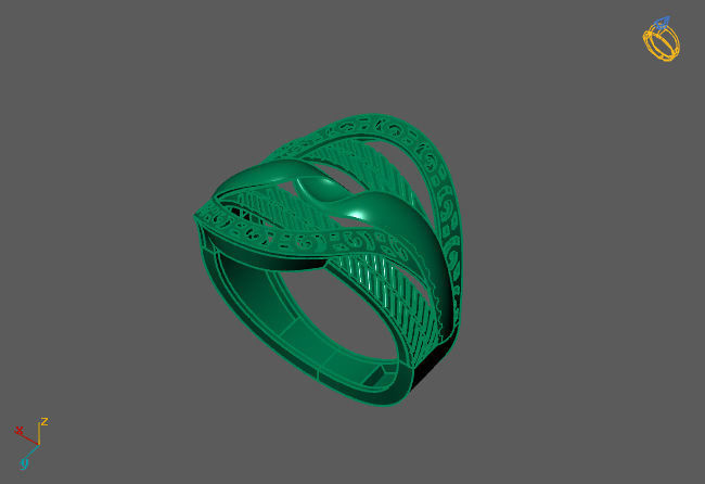 Fancy Womens Rings Plain Rings Ready STL 3DM Models Rings 3D print model_2