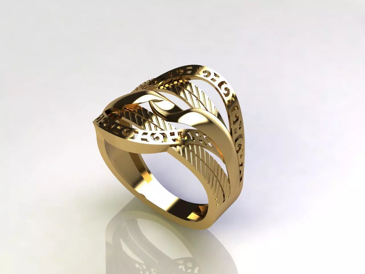 Fancy Womens Rings Plain Rings Ready STL 3DM Models Rings 3D print model_0