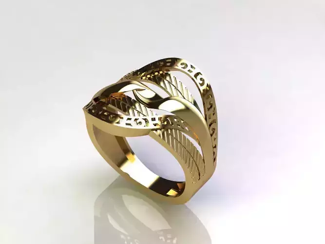 Fancy Womens Rings Plain Rings Ready STL 3DM Models Rings 3D print model