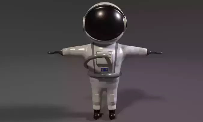 Spaceman Low-poly 3D model