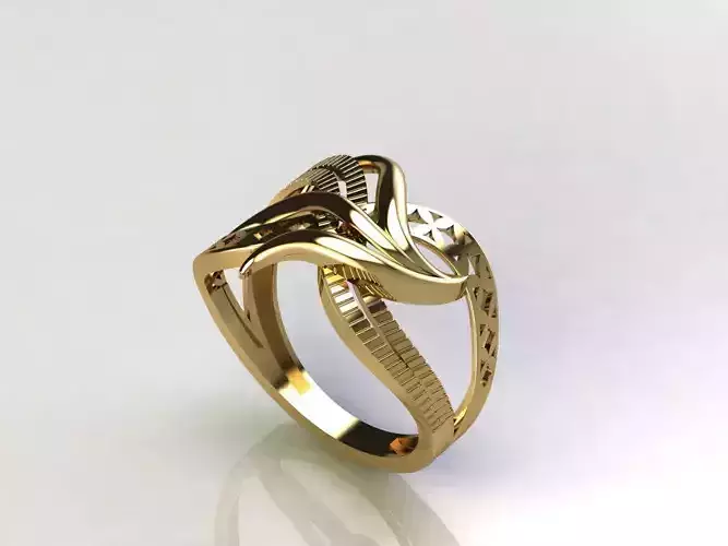 Fancy Womens Rings Plain Rings Ready STL 3DM Models Rings 3D print model
