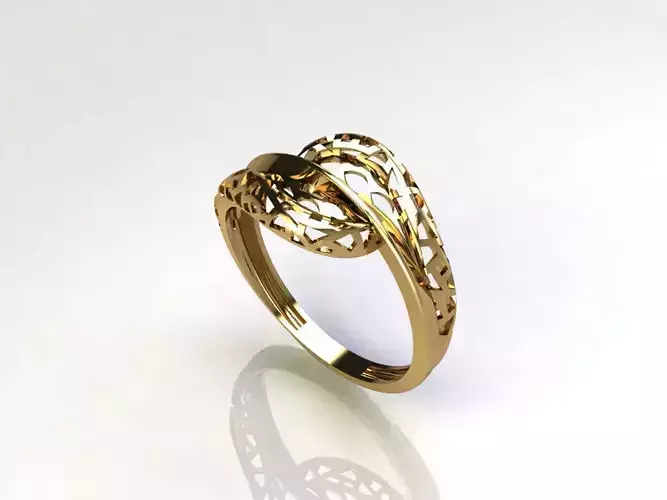 Fancy Womens Rings Plain Rings Ready STL 3DM Models Rings 3D print model