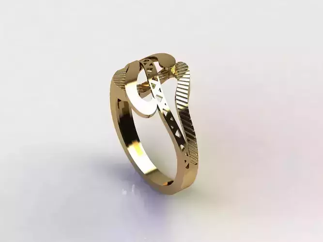 Fancy Womens Rings Plain Rings Ready STL 3DM Models Rings 3D print model