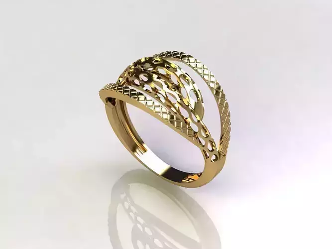 Fancy Womens Rings Plain Rings Ready STL 3DM Models Rings 3D print model