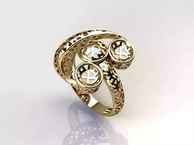 Fancy Womens Rings Plain Rings Ready STL 3DM Models Rings 3D print model