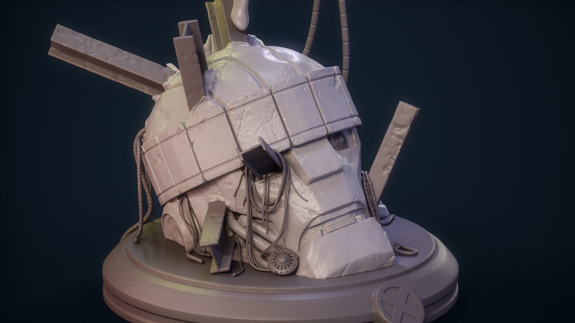 Magneto Female version high detailed 3D print model_51