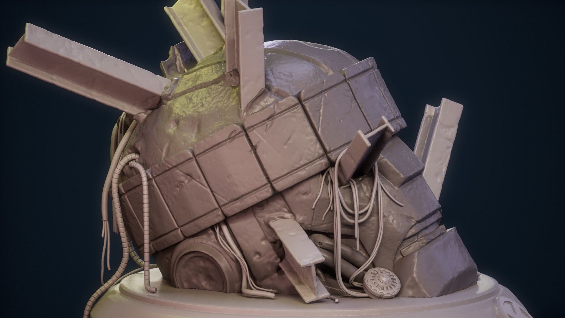 Magneto Female version high detailed 3D print model_50