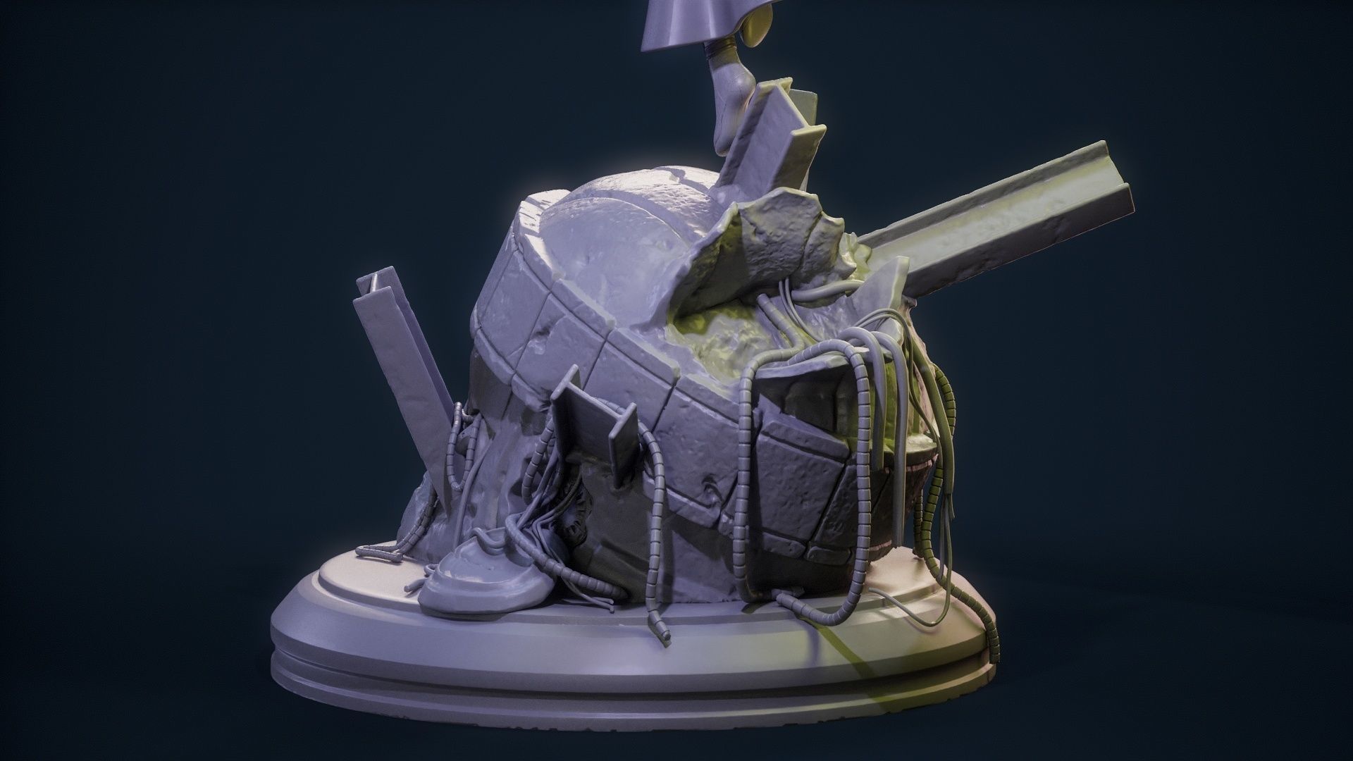 Magneto Female version high detailed 3D print model_36