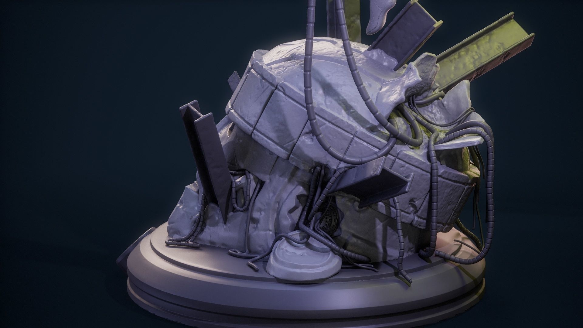 Magneto Female version high detailed 3D print model_52