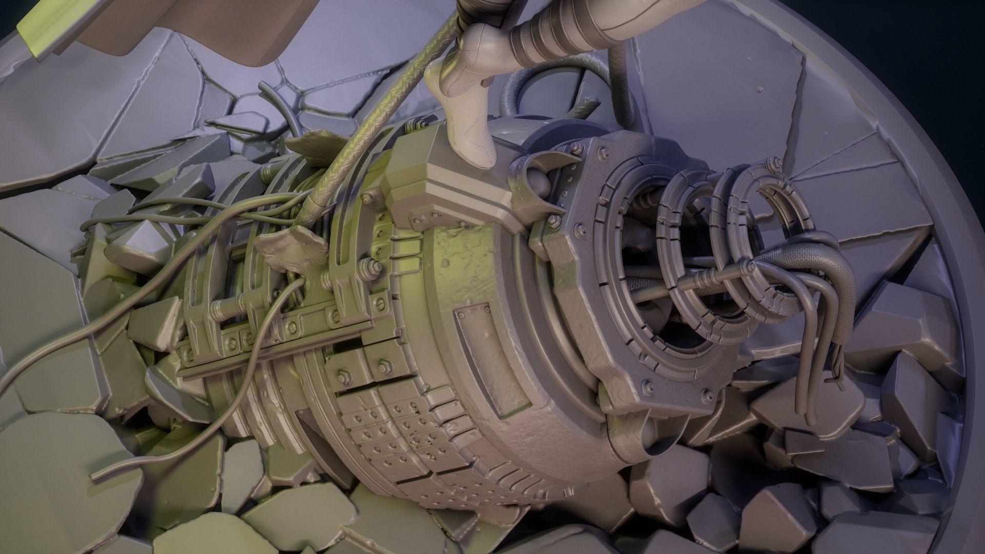 Magneto Female version high detailed 3D print model_47