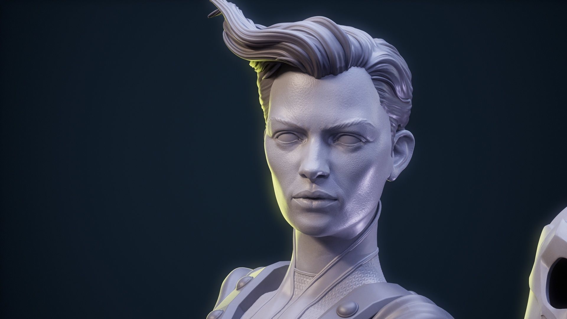 Magneto Female version high detailed 3D print model_32