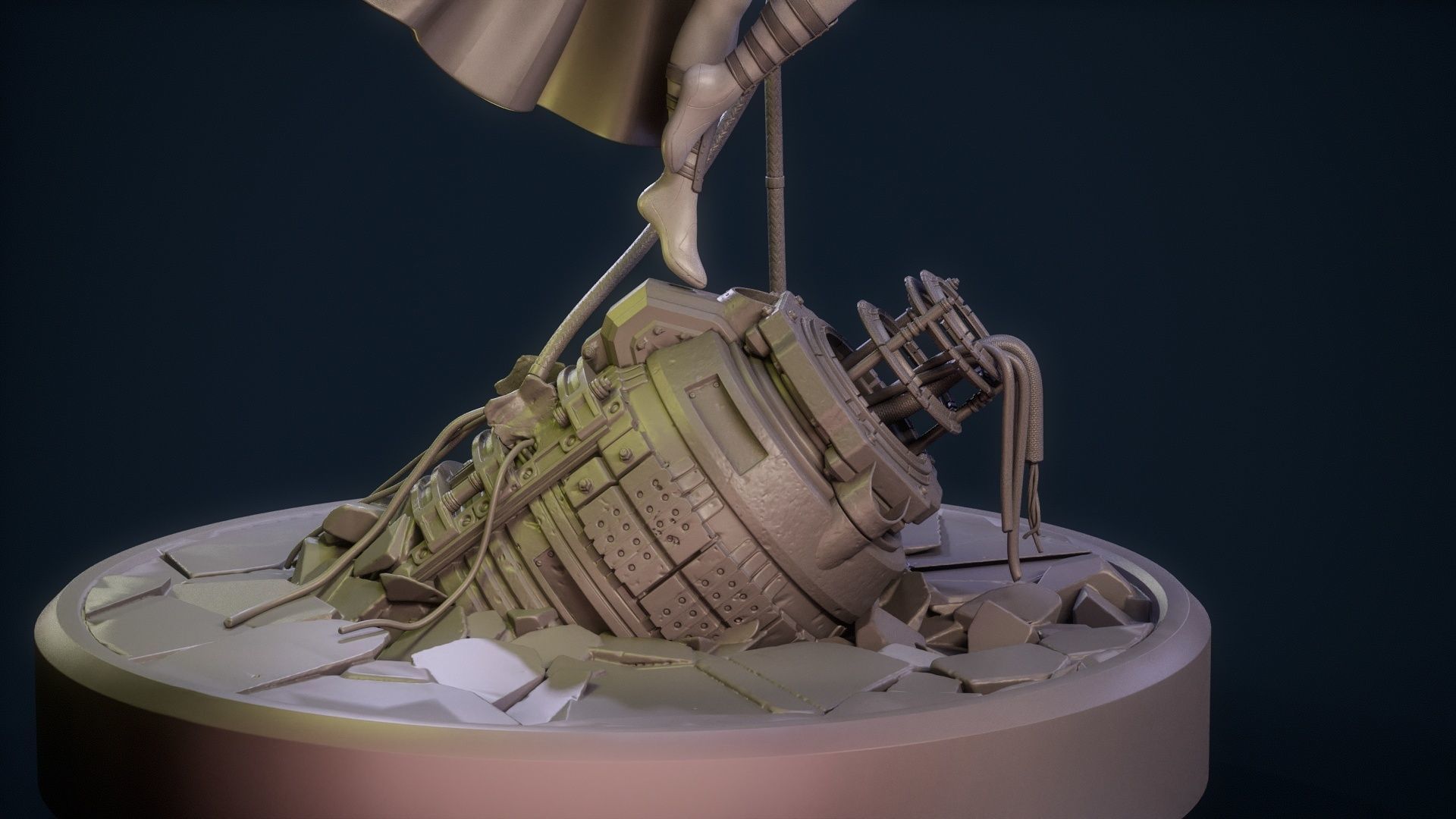 Magneto Female version high detailed 3D print model_43