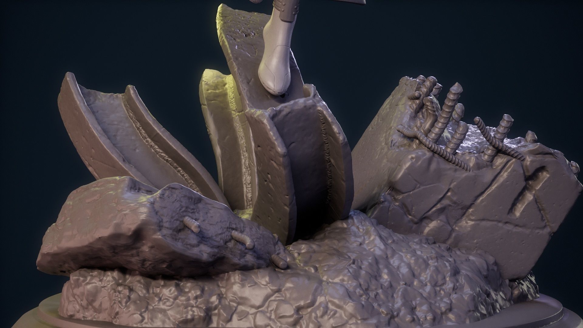 Magneto Female version high detailed 3D print model_38