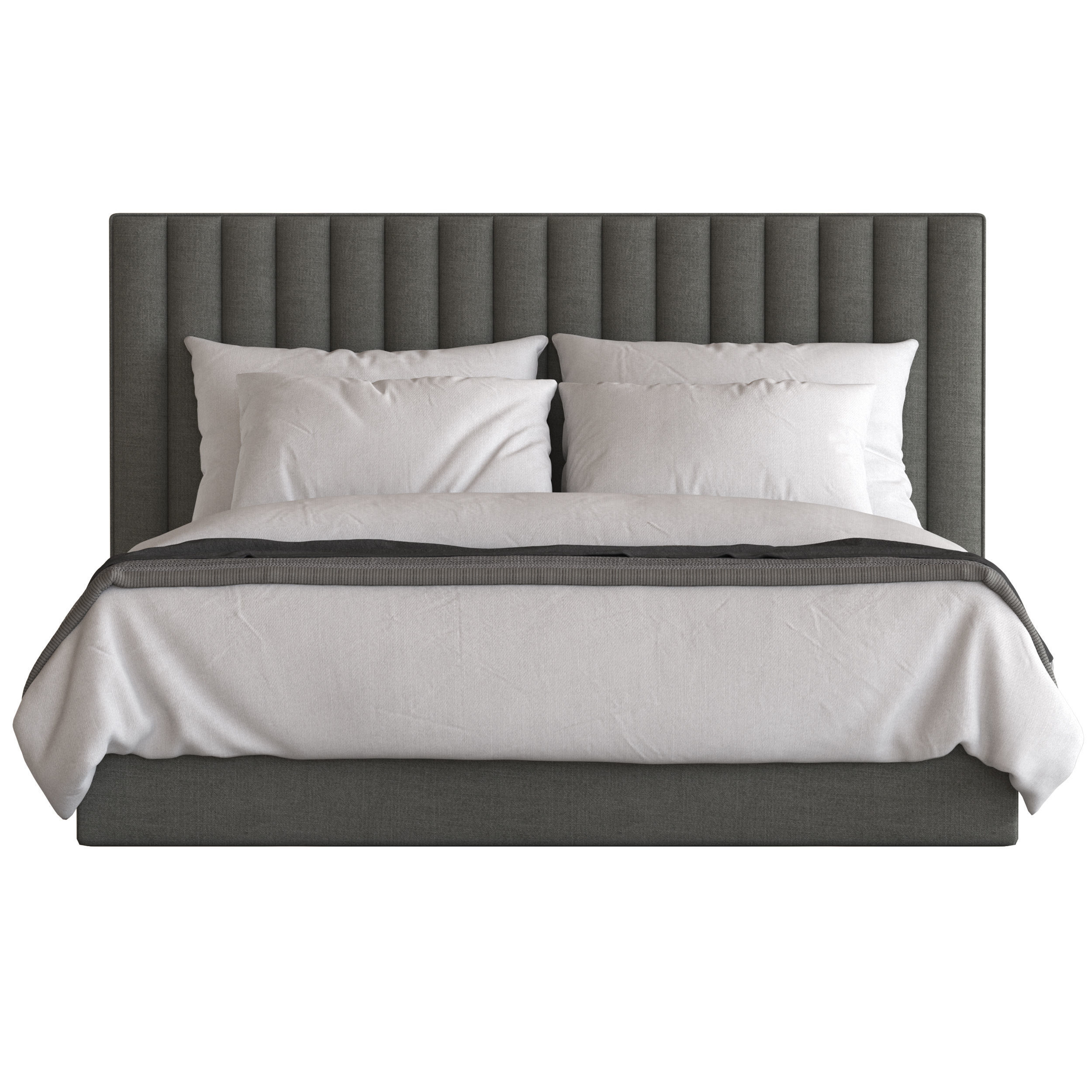 Globewest Kennedy Tufted Bed 3D model_1