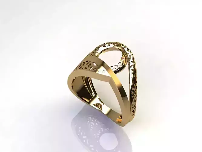 Fancy Womens Rings Plain Rings Ready STL 3DM Models Rings 3D print model