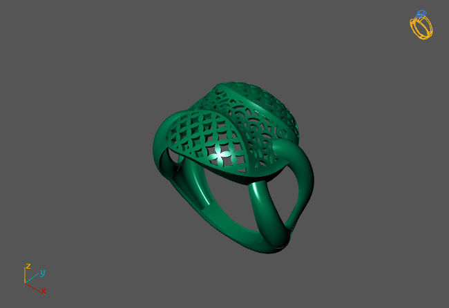 Fancy Womens Rings Plain Rings Ready STL 3DM Models Rings 3D print model_2