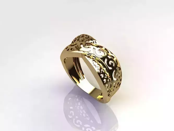 Fancy Womens Rings Plain Rings Ready STL 3DM Models Rings