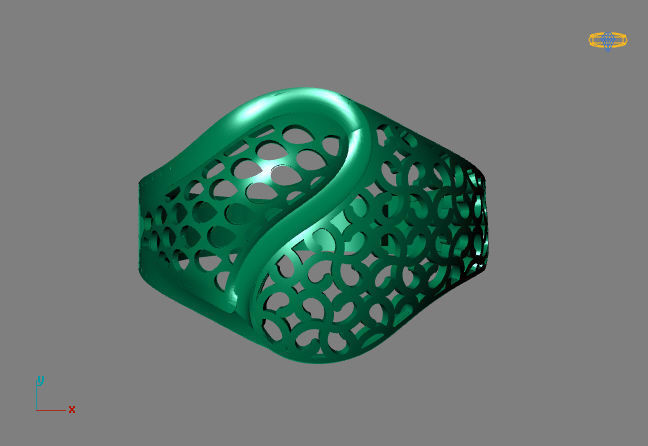 Fancy Womens Rings Plain Rings Ready STL 3DM Models Rings 3D print model_3