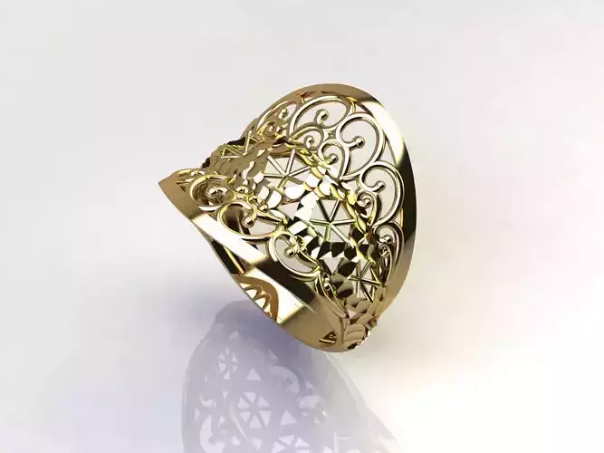 Fancy Womens Rings Plain Rings Ready STL 3DM Models Rings