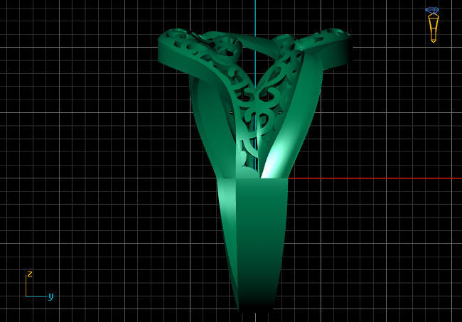 Fancy Womens Rings Plain Rings Ready STL 3DM Models Rings 3D print model_5