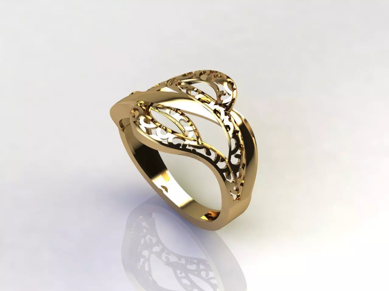 Fancy Womens Rings Plain Rings Ready STL 3DM Models Rings 3D print model_0
