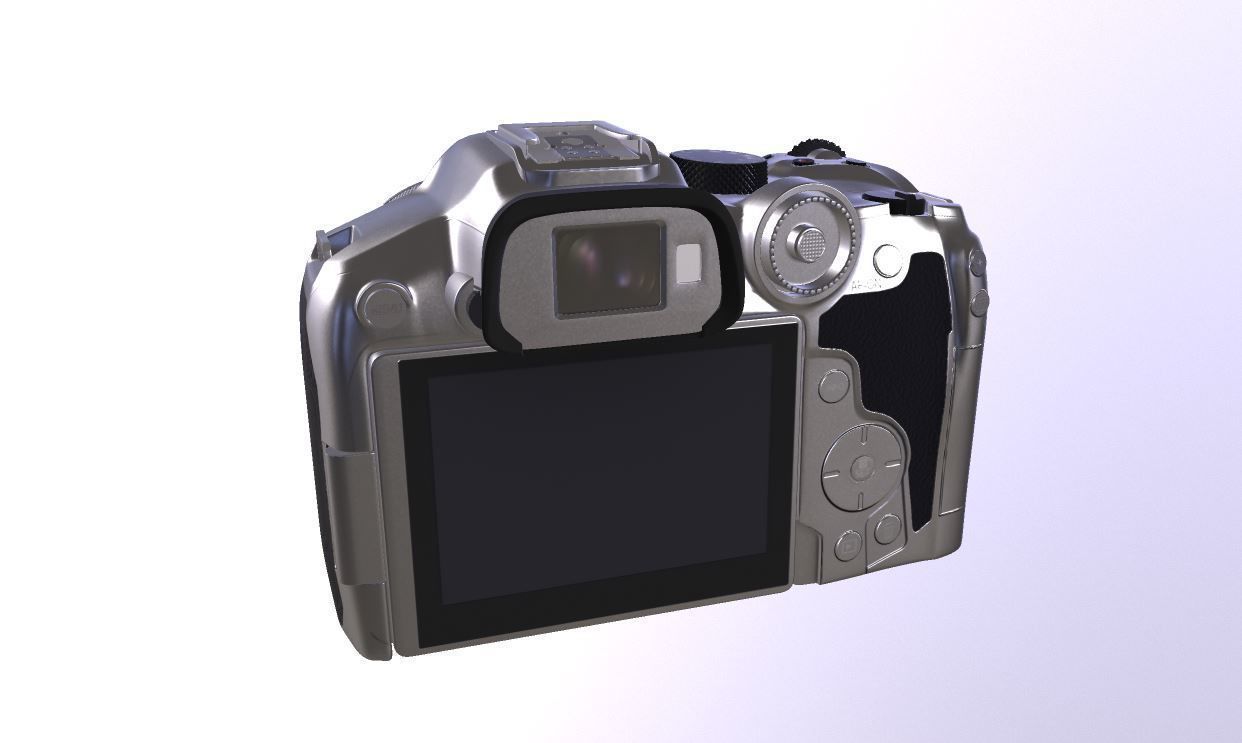 Canon EOS R7 Mirrorless Camera Low-poly 3D model_6