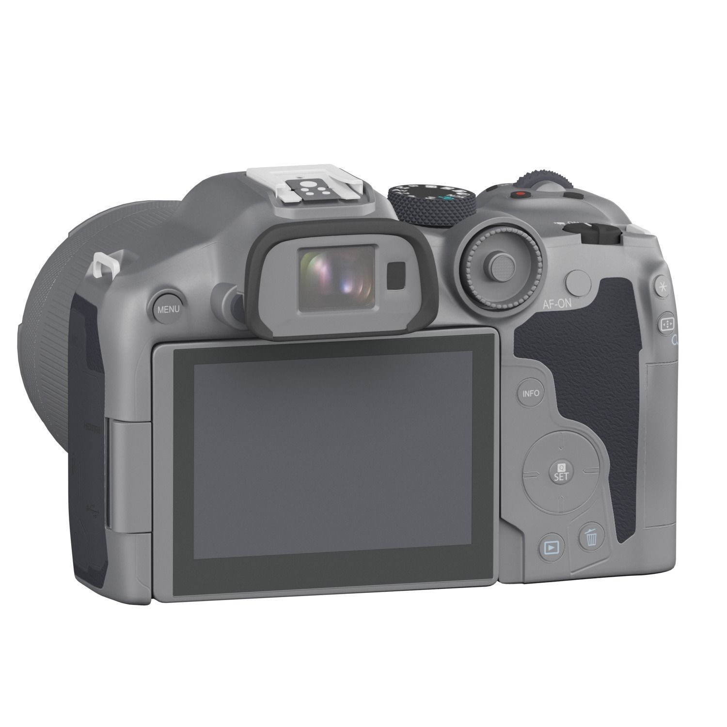 Canon EOS R7 Mirrorless Camera Low-poly 3D model_3
