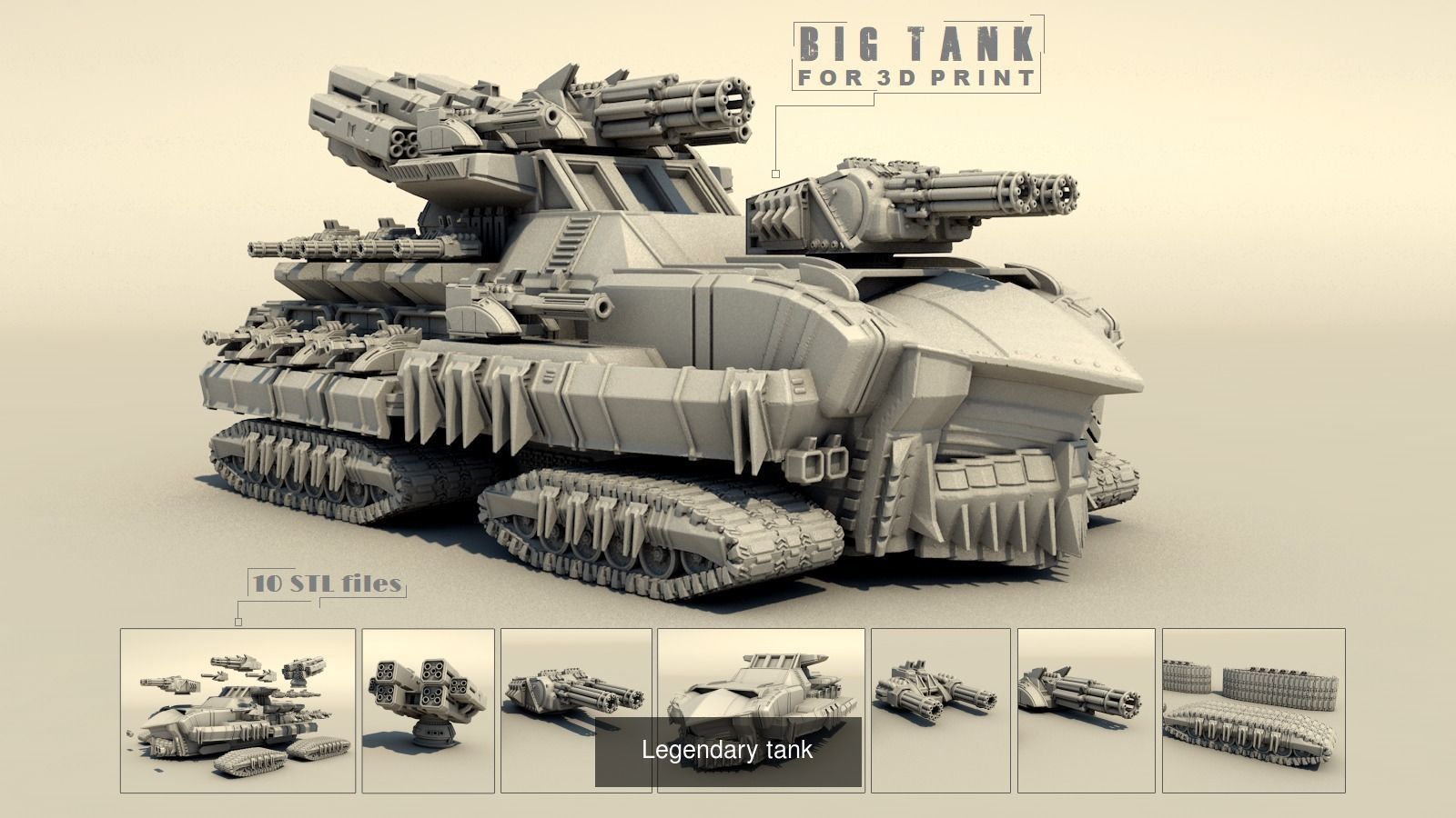 Legendary tanks for 3DPrint 3D Model Collection_5