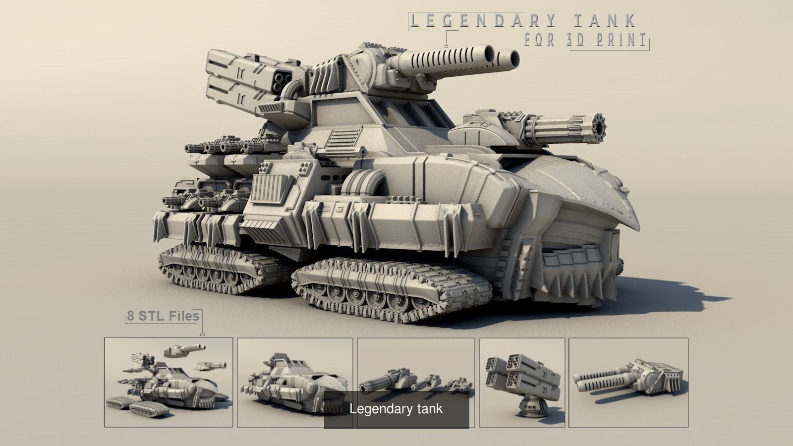 Legendary tanks for 3DPrint 3D Model Collection_4