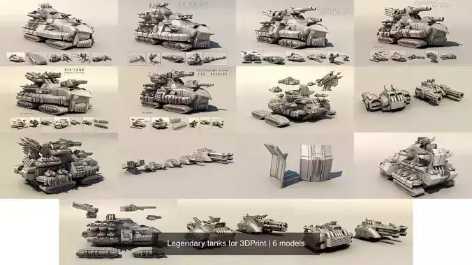 Legendary tanks for 3DPrint