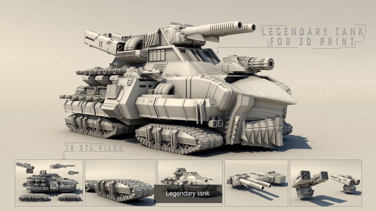Legendary tanks for 3DPrint 3D Model Collection_3