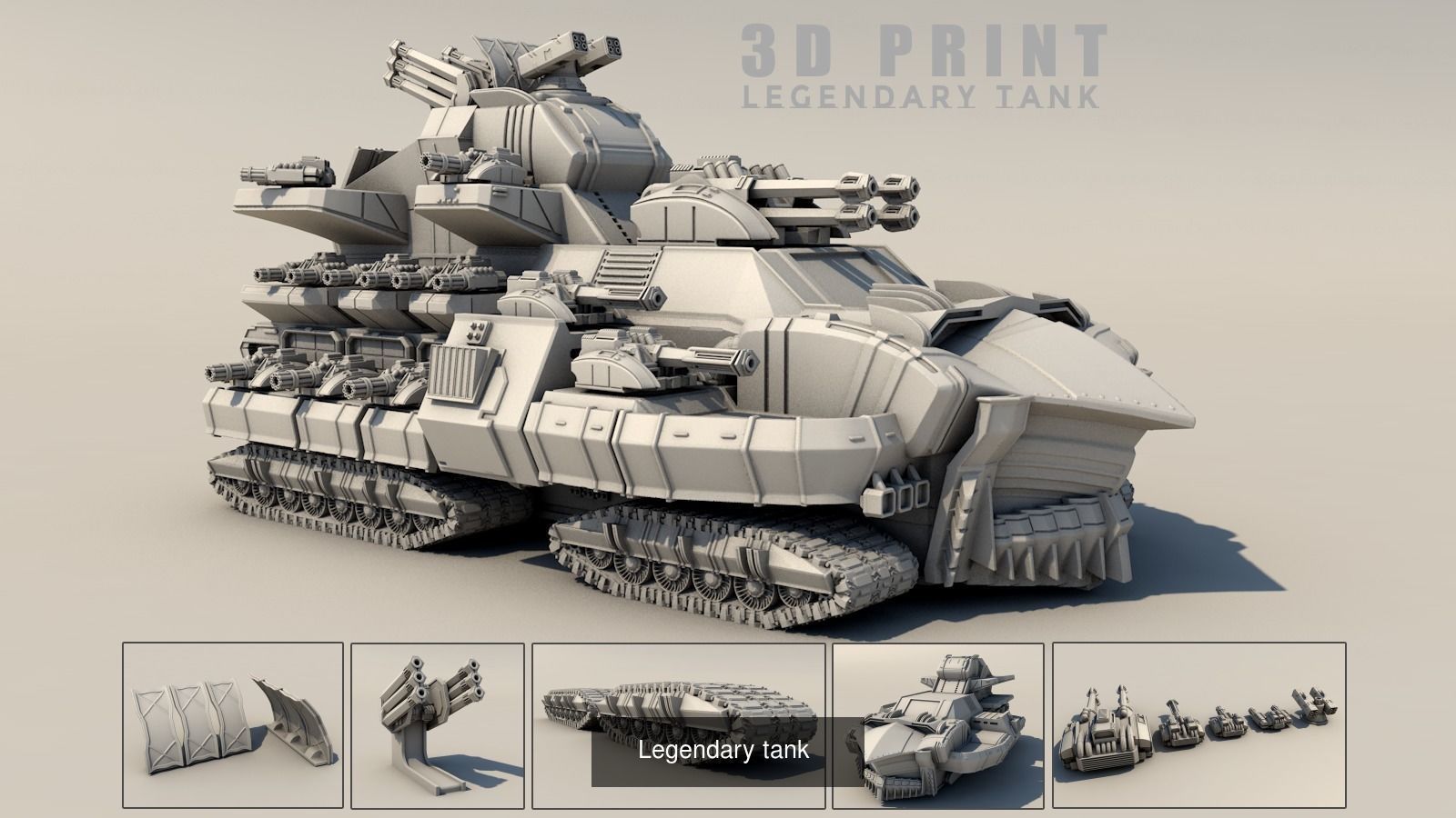 Legendary tanks for 3DPrint 3D Model Collection_2