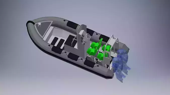Boat Assembly 3d model 3D model