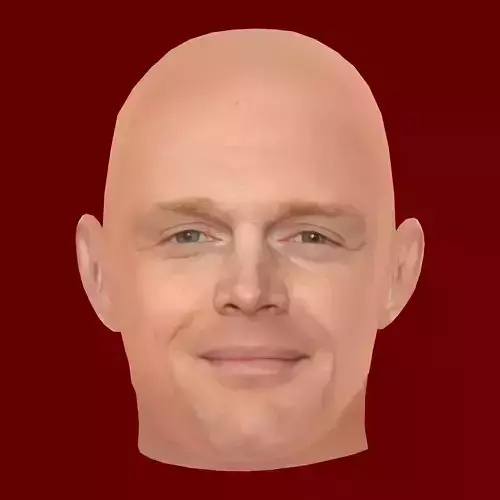 Bill Burr Head - Low poly head for game Low-poly