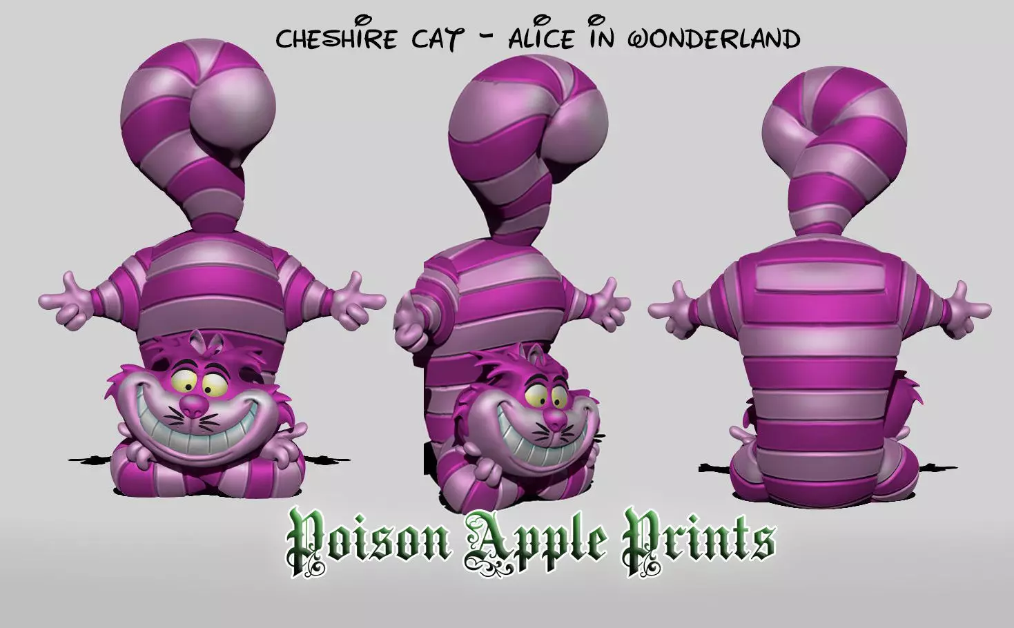CHESHIRE CAT - ALICE IN WONDERLAND 3D print model_0